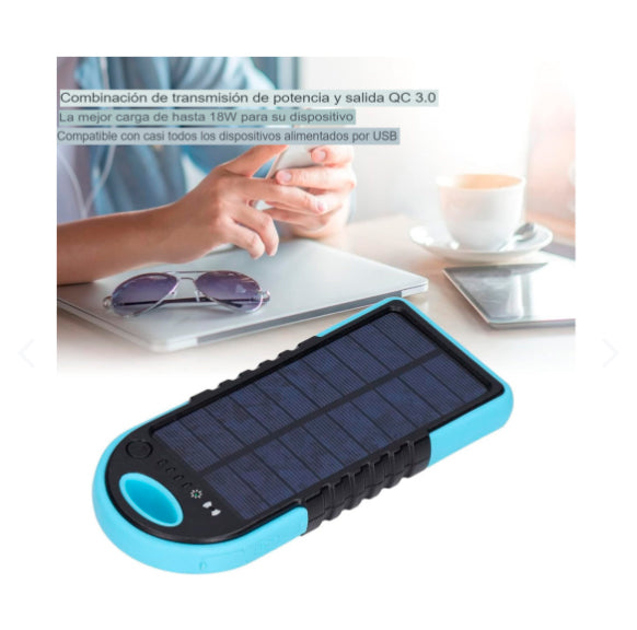 Cargador Solar Inalámbrico Portátil 10 000 mAh