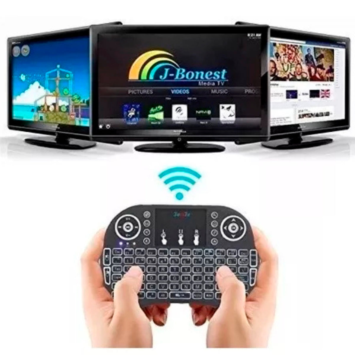 Mini Teclado Inalámbrico TV/PC – Control total al alcance de tu mano
