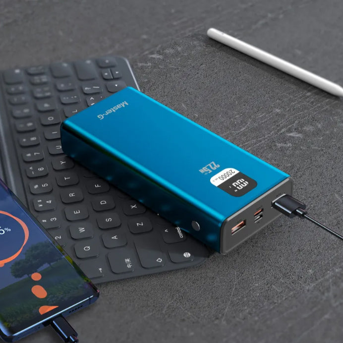 Batería Externa Power Bank 20000 Mah 22.5w Power Delivery Master-G Color Azul