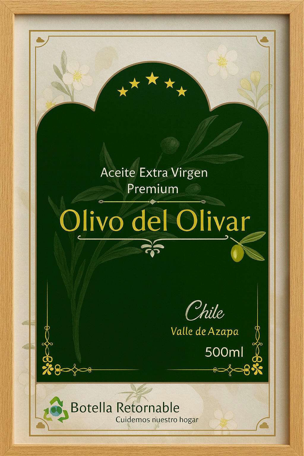 Aceite de Oliva Extra Virgen Premium – Olivo del Olivar (500 ml)