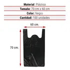 Bolsas Camisetas 60x70 Bolsa Basura 100 Unidades