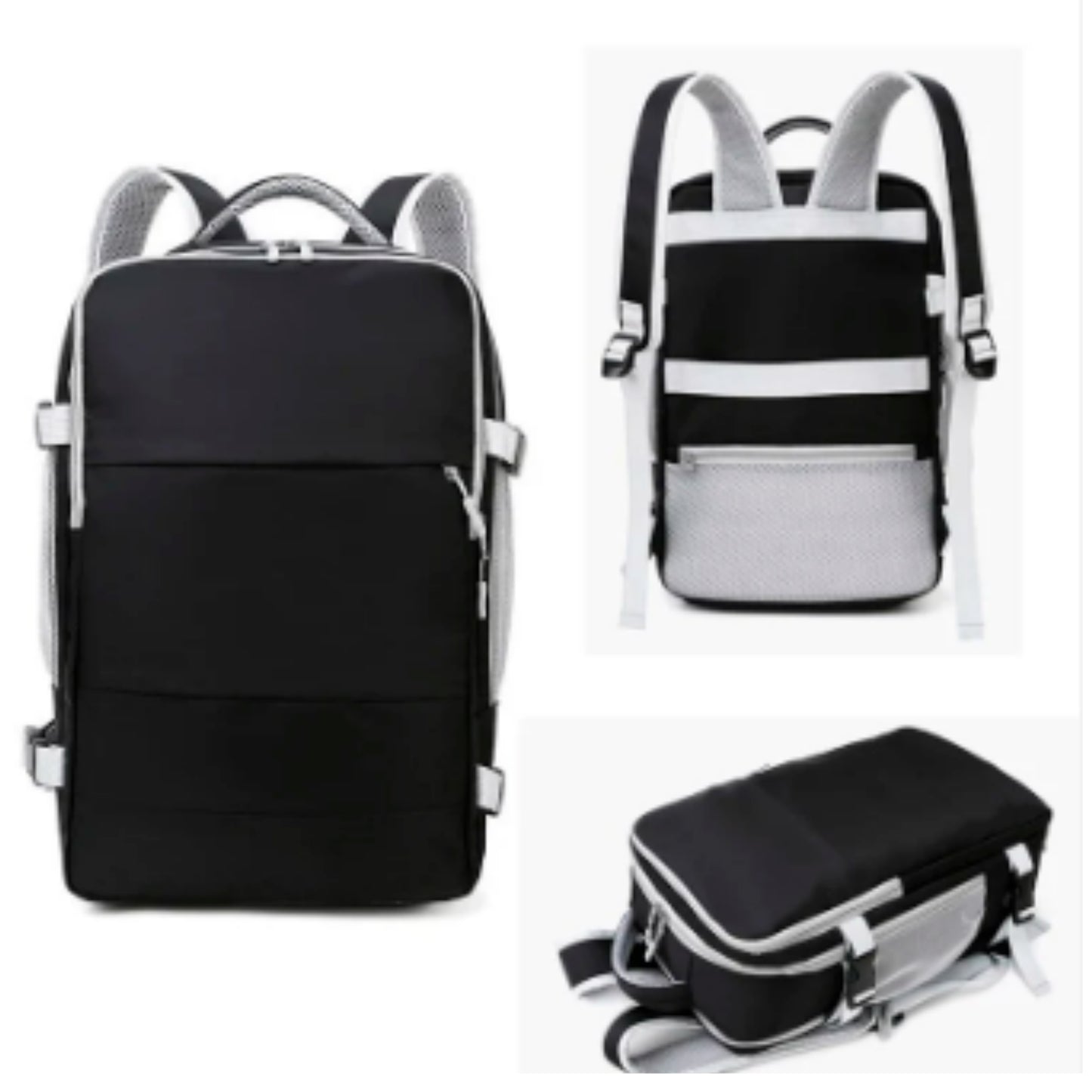 Mochila de Viaje Multifuncional con Puerto USB – Unisex 🎒✨