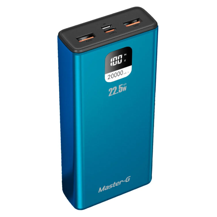 Batería Externa Power Bank 20000 Mah 22.5w Power Delivery Master-G Color Azul