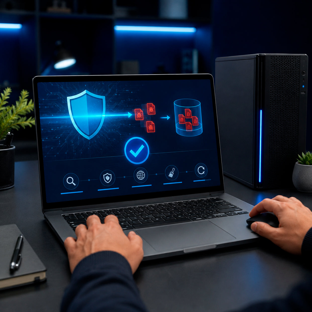 Eliminación de virus y malware